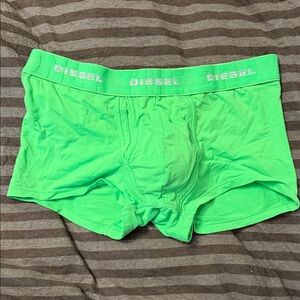 Diesel Men's Vibrant Green Boxer Briefs